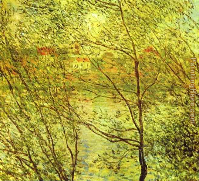 Banks of the Seine painting - Claude Monet Banks of the Seine art painting